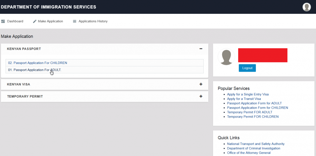 kenyan passport tracking