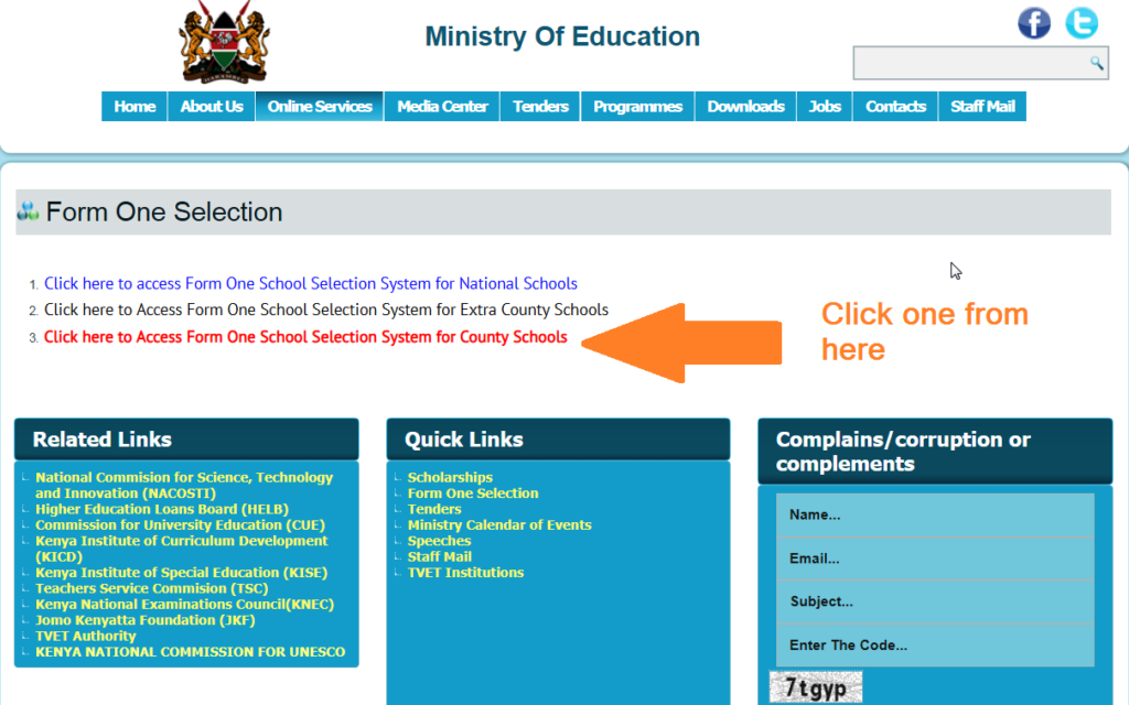 form 1 admission letters 