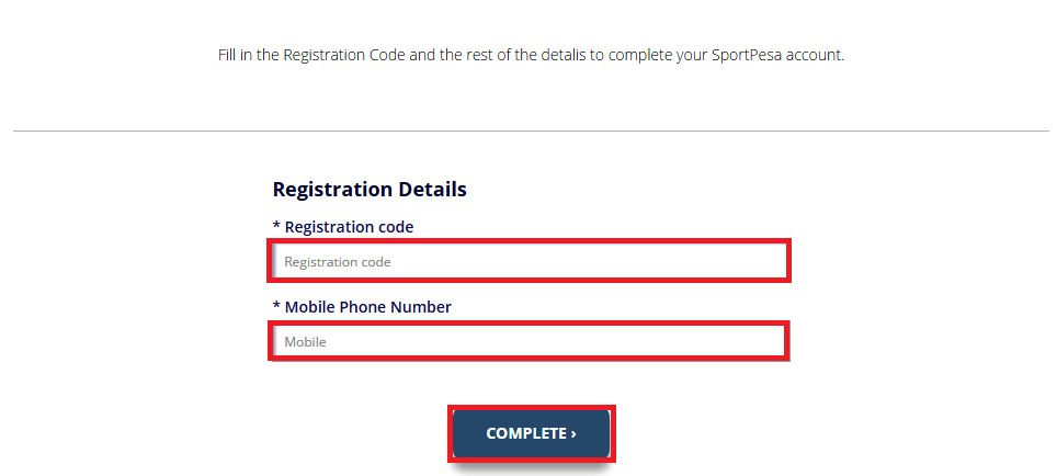 sportpesa registration